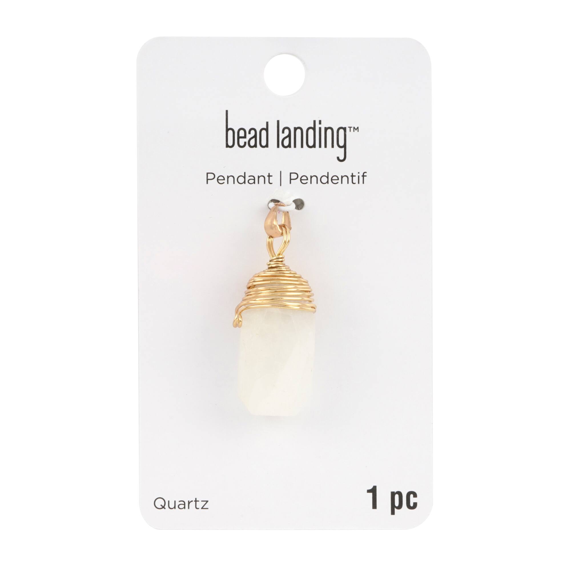 Irregular White Quartz Pendant by Bead Landing™